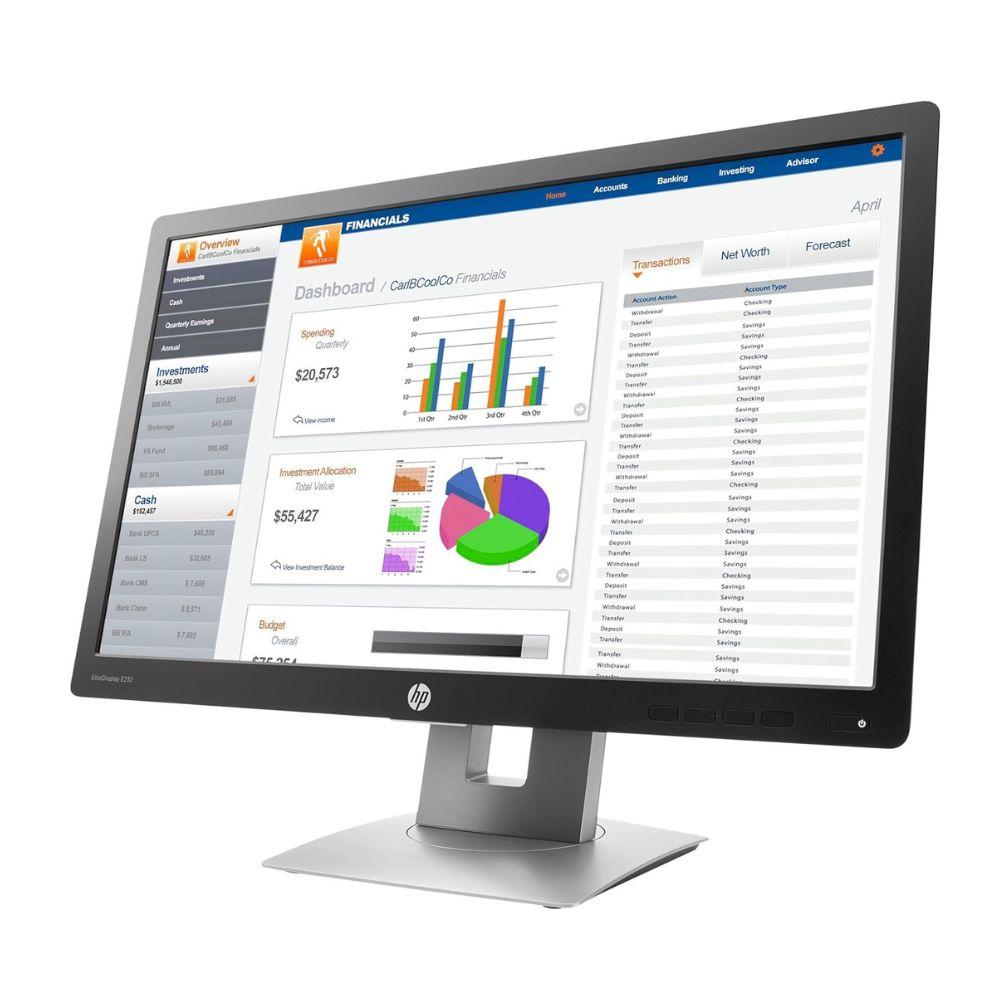 HP EliteDisplay E232 23" FHD &Uuml;zleti Monitor, HDMI, DP, VGA , Fekvő/&aacute;ll&oacute; m&oacute;d, emelhető, HASZN&Aacute;LT